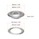 thumbnail image 2 of Kit de 20 ojales con arandelas de 20mm para cortinas, lonas, bolsas de cuero DIY, tono plateado, 2 of 6