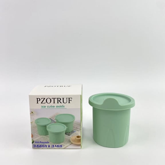 PZOTRUF Ice cube molds,Ice Cube Tray for Stanley Cup, Silicone Hollow Cylinder Ice Mold with , 20-30-40oz Cup - 3.68 x 3.4 in
