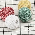 thumbnail image 6 of Thread Cotton Sewing Rope Twist Color Sewing Cord DIY Handicraft Woven String Knitting Supplies, Green and White, 6 of 10