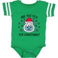 thumbnail image 3 of Inktastic Are You Yeti for Christmas with Yeti and Snowflakes Adult Boys or Girls Baby Bodysuit, 3 of 5