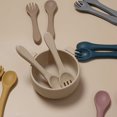 thumbnail image 2 of Ensemble de Vaisselle pour Bébé 2 Pcs - Silicone Sans BPA, Parfait pour Nourrir les Tout-Petits avec Cuillère et Fourchette!, 2 of 5