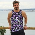thumbnail image 6 of Pofeuu Pink purple rainbow flower butterfly Print Men's Workout Tank Tops Sleeveless Muscle Gym Shirt Quick Dry-Small, 6 of 7