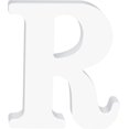 thumbnail image 1 of shiyou-White Wood Unfinished Alphabet Letters for Wall Decor - Paintable Marquee Standing Letters for Home, Wedding, Birthday Party, DIY Craft (R), 1 of 4