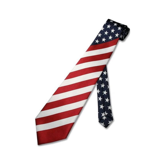 American Flag Men's Neck Tie USA Patriotic Necktie