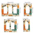 thumbnail image 2 of Yayeee Rocker Switch Wall Plate 2-Gang 4.7"x4.6" Home Decorative Outlet Cover, Black Cats Reading, 2 of 6
