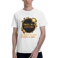 thumbnail image 1 of Solar Eclipse Shirt Twice In Lifetime 2024 Solar Eclipse Fashion Men'S Basic Short Sleeve T-Shirt White Large, 1 of 5