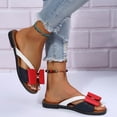 thumbnail image 4 of Sandalias de playa planas con lazo decorativo y puntera abierta para mujer Wmkox8yii ytu6964, 4 of 6
