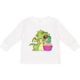 thumbnail image 3 of Inktastic Dragon Cupcake 3rd Birthday Boys or Girls Long Sleeve Toddler T-Shirt, 3 of 5