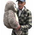 thumbnail image 4 of Big Plush® Stuffed Sloth 30 inches Tall Soft 77 cm Big Plush Jumbo Stuffed Animal Gray Color, 4 of 8
