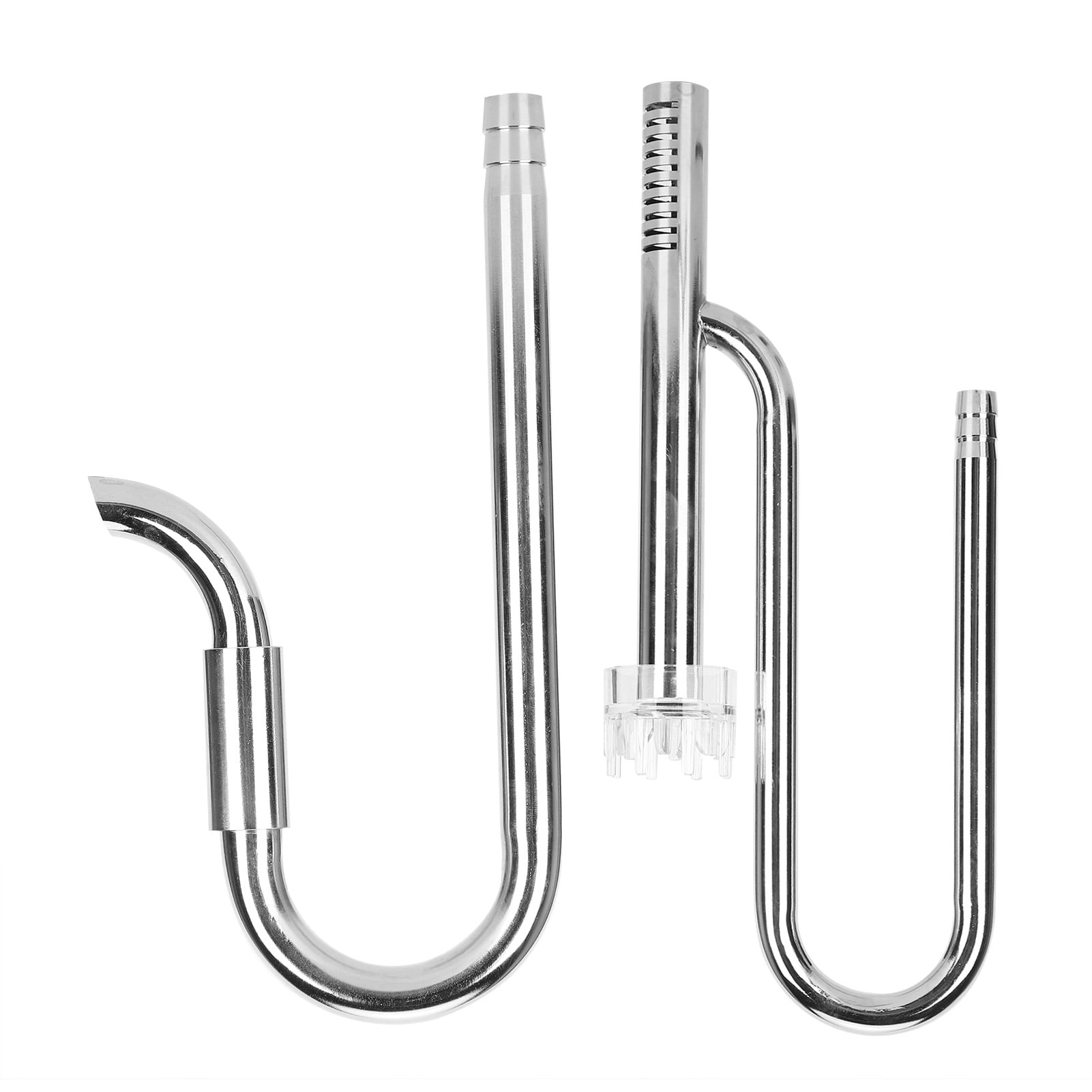 Fdit Fish Tank Pipe Skimmer, Stainless Steel Pipe Skimmer, Inflow And