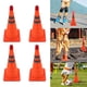 thumbnail image 5 of Cono De Seguridad De Tráfico Plegable, Tira Reflectante Más Ancha Altamente Visible 4 Piezas Naranja Cono De Construcción Multiusos De 18 Pulgadas Estable Con Luz LED Para, 5 of 7
