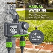 RainPoint Programmable Sprinkler Timer 2-Zone, Automatic Irrigation System Controller, Hose Water Timer for Outdoor Garden Yard Lawn, ITV205