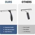 thumbnail image 3 of AmazerBath Squeegee for Shower Glass Door, Shower Squeegee for Glass Doors - All-Purpose Squeegee with Hook for Shower Doors, Windows, Mirrors, Tiles and Car Glass, 12 Inches, 3 of 7