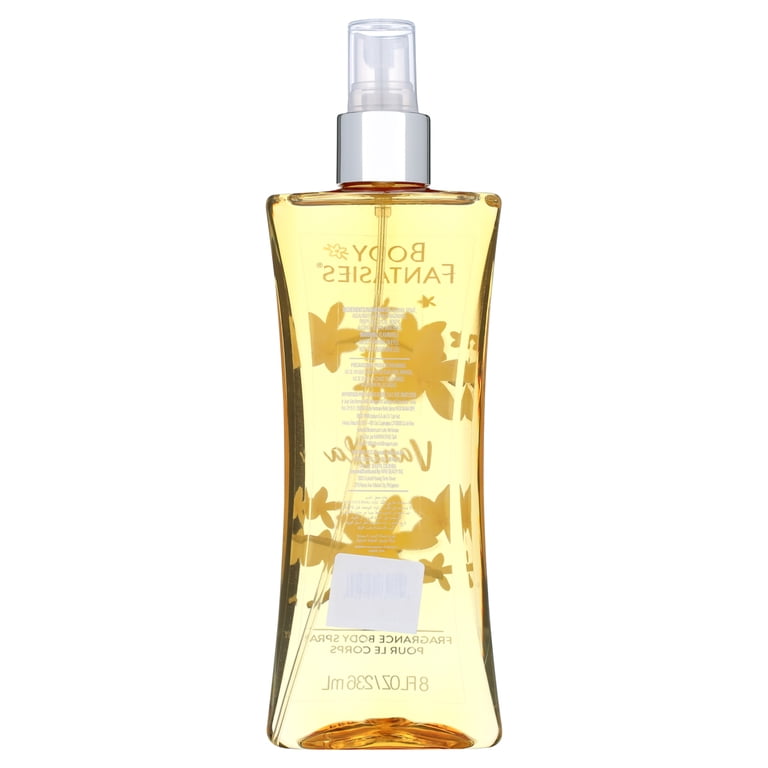 Body Fantasies Signature Body Spray, Vanilla 8 oz Pack of 2, Long
