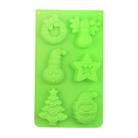 

Pgeraug mould Christmas Silicone Molds For Baking Jelly Soap Candy Cane Chocolate Candy Molds Cake Mould Green