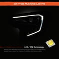 thumbnail image 4 of AKKON - Fits 2018-2021 GMC Terrain LED Tube Running Side Marker [HID/Xenon Type] Projector Chrome Headlights Left+Right, 4 of 7
