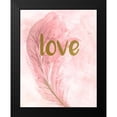thumbnail image 2 of Allen, Kimberly 15x18 Black Modern Framed Museum Art Print Titled - Pink Feathered 3, 2 of 5