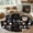 black, variant on Coffee Round Area Rug 7 FT, Non Slip Living Room Area Carpet, Brown Beans Cup Dessert Drink Monochrome Washable Soft Circular Rug Non-Shedding Floor Carpet for Bedside Office Play Room Classroom