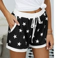 thumbnail image 6 of Hvot&aat Women Summer Fashion Star Drawstring Pocket Home Sleeper Shorts Drawstring Pants Elastic Waist with Pockets, 6 of 7