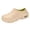 Beige, variant on Chef Shoes for Women Men Non Slip Water Proof Garden Clogs Rubber Sole Kitchen Work Shoes with Arch Support Grey Size 9.5