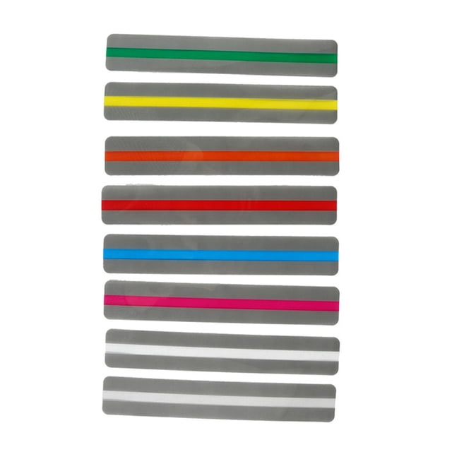 Tholdsy Juego de tiras de lectura Plástico Destacado Ligero Superposición de colores Resistente al desgaste Impermeable Durable Color Tarjeta Kits de experimentos de química