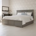 thumbnail image 1 of Madison King Platform Bed with Matching Footboard and Storage Drawers in Grey, 1 of 8