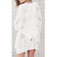 thumbnail image 2 of Sherrylily Women Crochet Cardigan Kimono Boho Long Sleeve Lightweight Oversized Open Front Knitted Sweater, 2 of 4