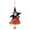 Orange, variant on Decorr Halloween Witch Hanging Ornaments, 9.7 Inch Broom Bell Witch Doll Pendants, Fabric Witch Decor Charms for Tree Door Window Fall Halloween Decorations, Orange