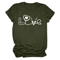 thumbnail image 5 of Camisetas con estampado de letras y cuello redondo de verano para mujer, blusas femeninas cómodas y elegantes, Tops OAVQHLG3B Store lin121212, 5 of 5