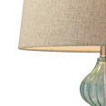 thumbnail image 2 of ElkGroup International D141-LED Smoked Glass LED Table Lamp In Pale Green With Metallic Linen Shade, 2 of 2