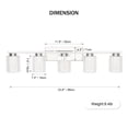 thumbnail image 4 of Light Brushed Gold Vanity Lights, Bathroom Light Fixtures Crystal Bubble Glass Dimmable 3 Color Temperatures Modern Bathroom Wall Sconce for Bathroom Hallway Kitchen Bedroom Living Room, 4 of 9