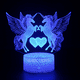 thumbnail image 2 of Lámpara de escritorio 3D de la serie Unicorn, lámpara LED, regalos creativos, luz nocturna visual tridimensional colorida, 2 of 5