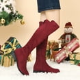 thumbnail image 2 of Unique Bargains Women's Side Zipper Chunky Heel Knee High Boot, 2 of 7