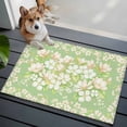 thumbnail image 4 of Spring Floral 2'x3' Washable Rug, Watercolor Orchid Flowers Leaves Botanical Green Non-Slip Soft Doormat Area Rugs for Entrance Bathroom Bedsides, Carpet for Kitchen Bedroom, Entryway Floor Mat, 4 of 9