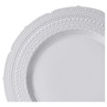 thumbnail image 4 of " OCCASIONS " 80 Plates Pack,(40 Guests) Extra Heavyweight Vintage Wedding Disposable/Reusable Plastic Plates 40 x11'' Dinner +40 x 8.25'' Salad/Dessert Plate (Chatesau Light Gray), 4 of 6