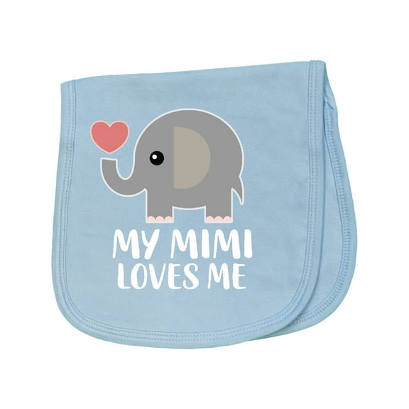 Inktastic My Mimi Loves Me Grandchild Baby Burp Cloth