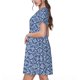thumbnail image 2 of Balery Stylized Flowers Vintage Boho Vestidos sueltos de manga corta para mujer, vestidos de verano 2025, vestidos casuales de corte A con vuelo., 2 of 6