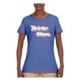 thumbnail image 2 of Wild Bobby Twirler Mom Girl Sports Women Graphic Tee, Light Blue, Large, 2 of 5