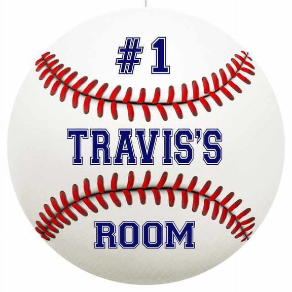 TRAVIS'S Bedroom 14" Round Metal Sign Boys Room Wall Decor Gift 100140030164