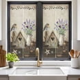 thumbnail image 2 of Vintage Flowers Window Privacy Film, Birds Retro Art Elegant Farmhouse Static Cling UV Sun Blocking Heat Control Window Tint Day and Night, Non-Adhesive One Way Windows Privacy Cover 19.6''x39.3'', 2 of 7
