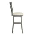 thumbnail image 3 of Weston Home Sheena Bar Stool with Swivel, Antique Grey, 3 of 5