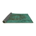 thumbnail image 2 of Ahgly Company Indoor Square Persian Turquoise Blue Traditional Area Rugs, 7' Square, 2 of 4