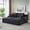 Dark Gray, variant on Kosynda 71"W Oversized Chaise Lounge Chair Indoor with Cup Holders, Side Bags and Upholstered Corduroy for Living Room, No Assembly Required, Orange