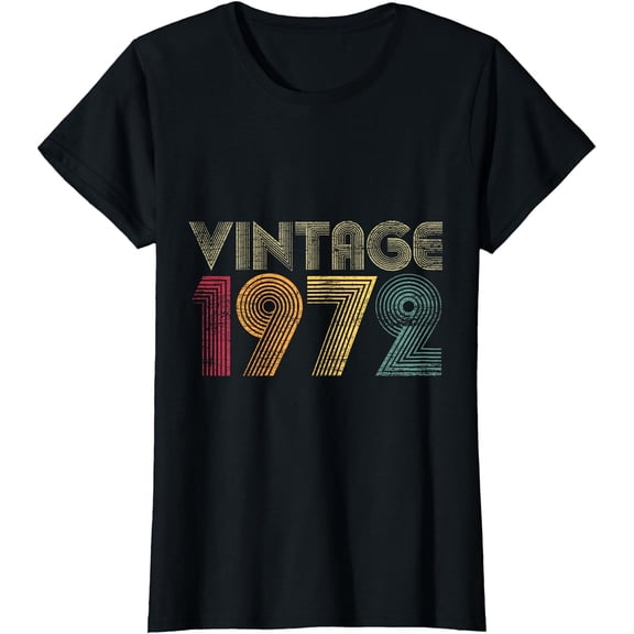 51th Birthday Gifts Year Old - Vintage 1972 T-Shirt
