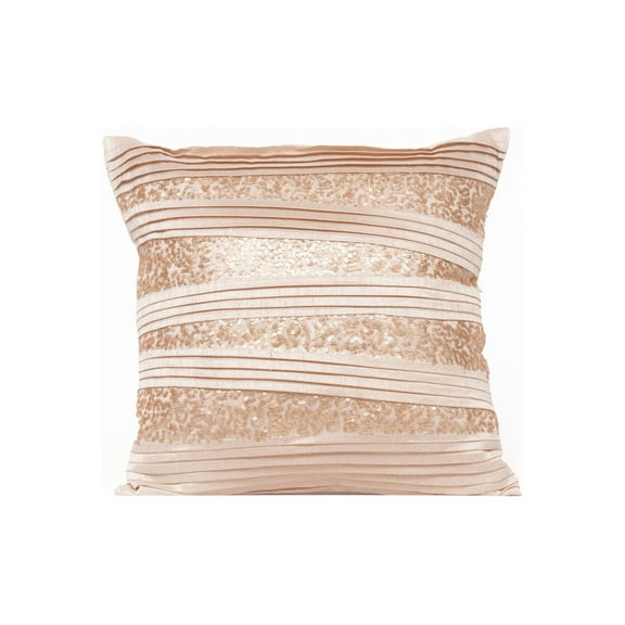 Harkaari, Alternate Pleated Throw Pillow with Sequins