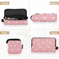 thumbnail image 5 of Hair Tool Organizer Bag with Heat Resistant Mat Removable Travel Storage Case for Hot Air Brushes Curling Irons Cute Unicorns with Pink Background, 5 of 8