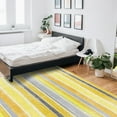 thumbnail image 6 of Area Rug 2'7''x5' Northern Europe Yellow Vintage Stripes Washable Area Rugs Non Shedding Floor Carpet Rubber Backing Non Slip Indoor Mats for Living Room Bedroom Kitchen, 6 of 8