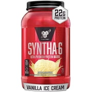 BSN Syntha 6 Whey Protein Powder, Vanilla, 2.91lb