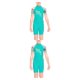 thumbnail image 2 of Yuarrent Traje húmedo de buceo para niñas, traje de baño corto con protección UV para niños, traje de baño de una pieza con cuello , traje Type8 NO8, 2 of 6