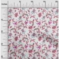 thumbnail image 2 of oneOone Rayon Pink Fabric Floral Sewing Material Print Fabric By The Yard 56 Inch Wide, 2 of 4
